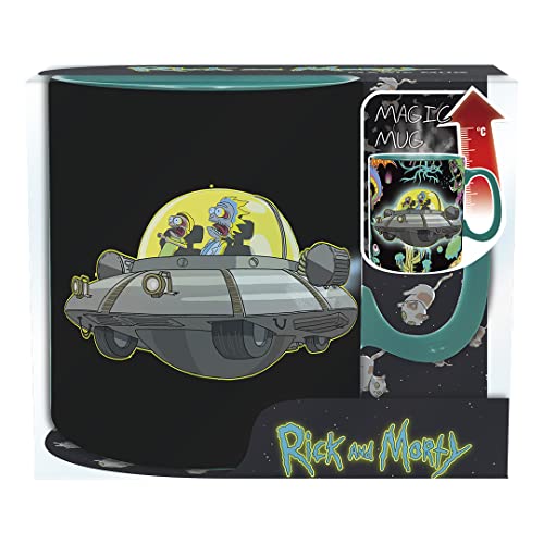 ABYstyle RICK & MORTY - Mug thermoréactif - 460 ml - Vaisseau Spatial