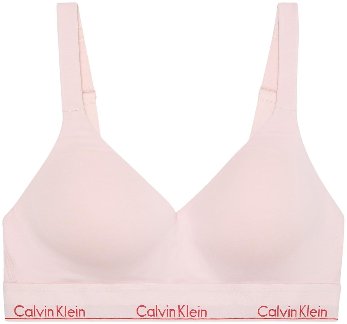 Calvin Klein Women’s Lift Bralette with Logo Band, Pink (Potpourri), L