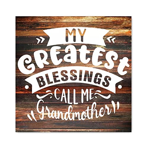 Panneau en bois My Greatest Blessings 40x40 cm chrétien