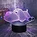 Produktbild Netter Hund Nette Welpen Tier 3D LED Schlafzimmer Schlafen Haus Lichter Kinder Kinder Weihnachtslichter