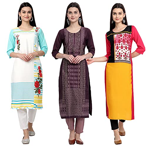 Image of Women's Crepe Straight Kurta
