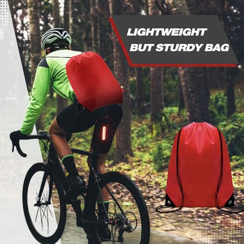 Image of Shappy Drawstring Backpack Bulk Sports Gym Cinch Bag Polyester String Bag for Men Women(10 Colors,50 Pcs)