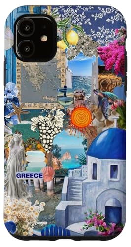 European Summer Coastal Blue Sea Life Greece Trip Case for iPhone 11