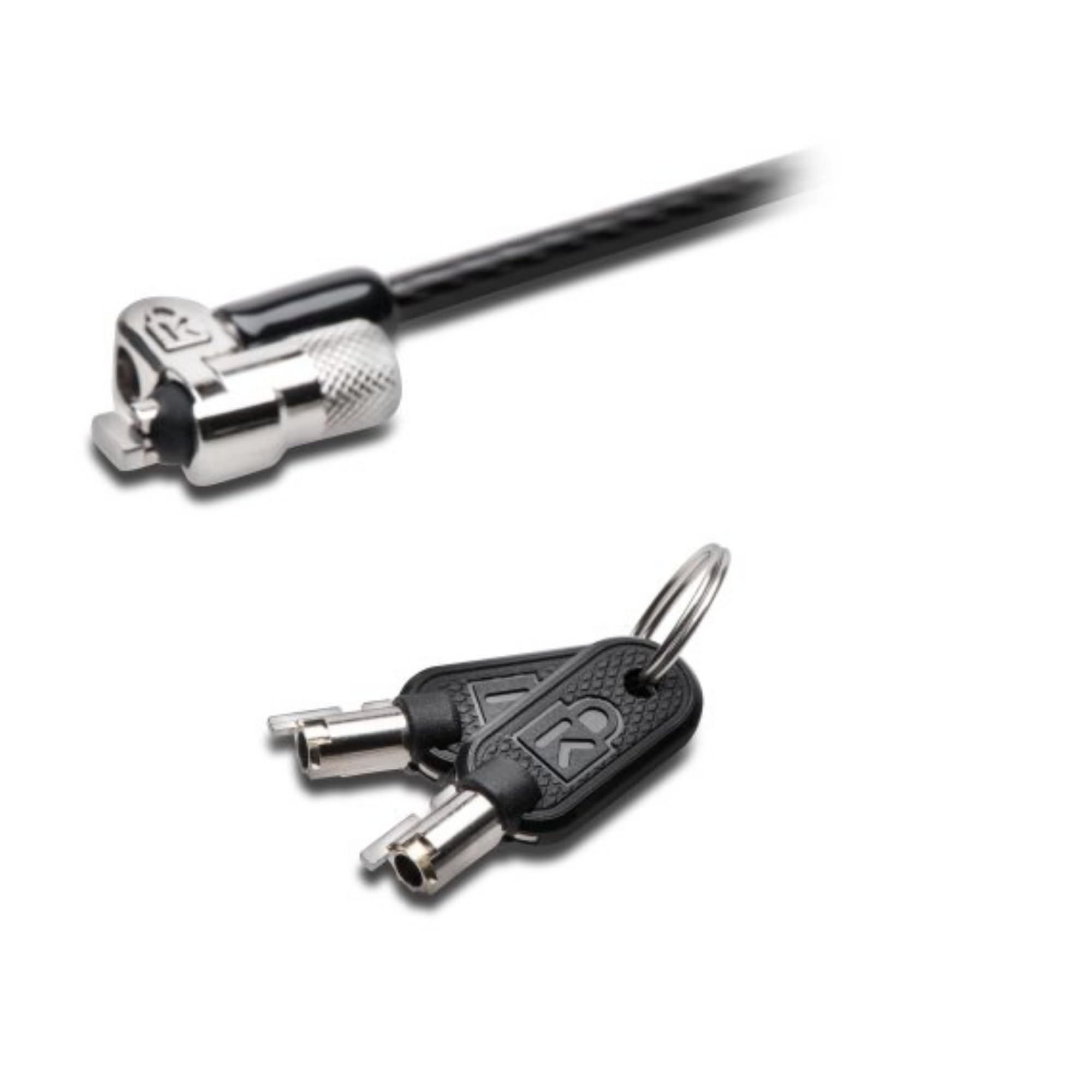Kensington MicroSaver 2.0 - Cable antirrobo (Negro, Metálico, Llave, Portátil, Barra en T, Carbono, Acero, 1 cm)