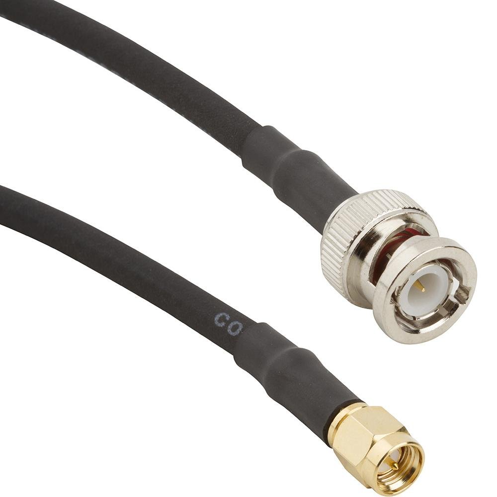 BNC Male to SMA Male Times Microwave LMR-400 Cable 3ft
