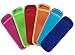 Ozera 6 Pack Antifreezing Popsicle Bags Freezer Popsicle Holders Reusable Ice Pop Sleeves Bag - Bright Colors