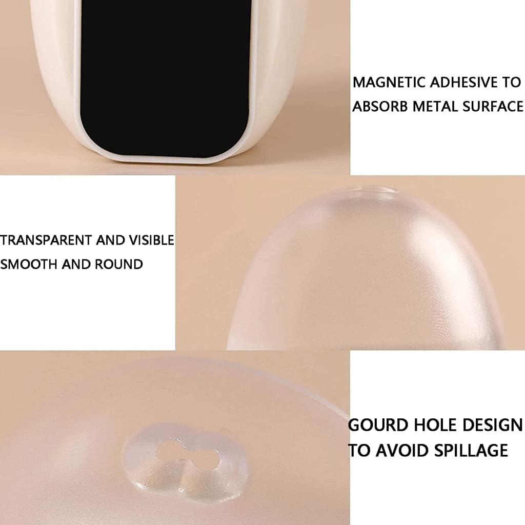 Ceramic Toothpicks Container ，Plastic Toothpick Case，Fashion Magnetic Toothpick Holder Wall Mount Toothpick Dispenser Plastic Toothpick Holders Container White Chic(2 Pcs)