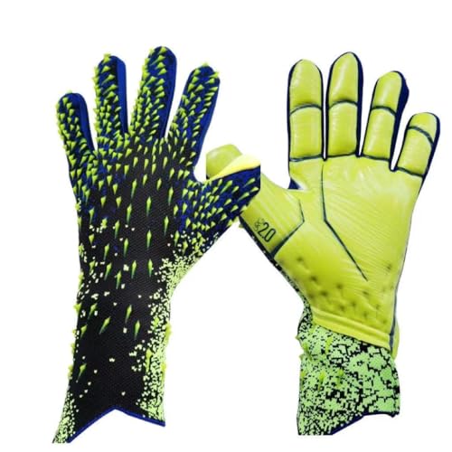 KFGISD, Guantes de Portero de fútbol, ​​Guantes de Entrenamiento, Agarre Fuerte, Antideslizantes, Transpirables, for Adultos y niños.,Guantes de Portero(Green,7)