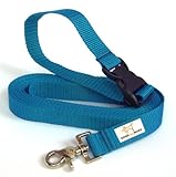 Robusto y lavable DOGS and MORE – Correa de perro EXTENSIBLE y con lazo de mano para abrir / correa de entrenamiento / correa de adiestramiento = > 5 Metros en Azul