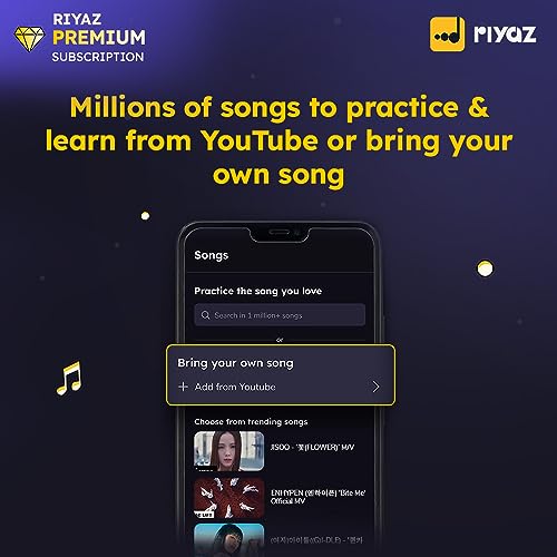 Image of Riyaz App - Learn to Sing KPOP Songs | 12 Months Premium Subscription | Suitable for Guitar / Ukulele / Western Vocal / Solfege Learners | 35 Lakhs Learners | (Activation Link by Email in 2 Hours)