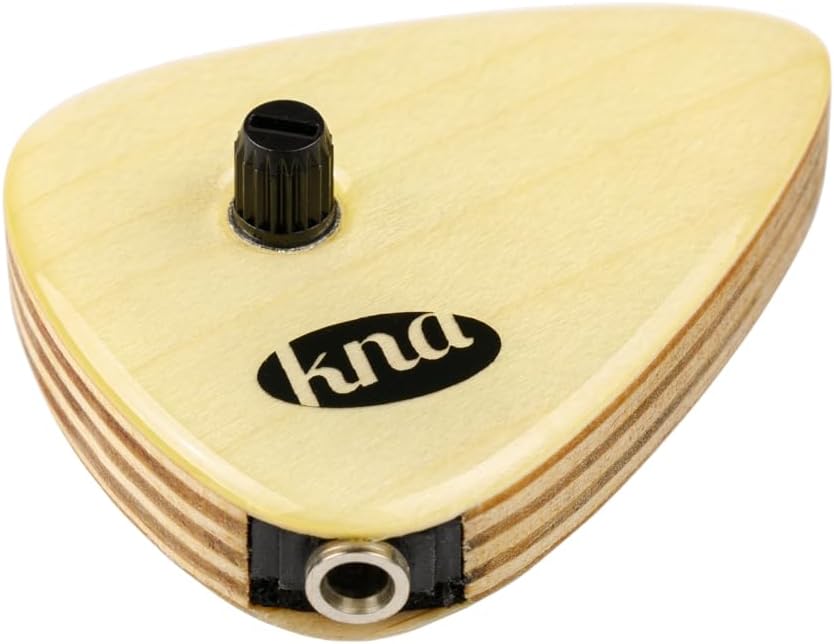 KNA Pickups 6 String Universal Stick-on Piezo Acoustic Instrument Pickup with Volume Control (AP-2),Ivory