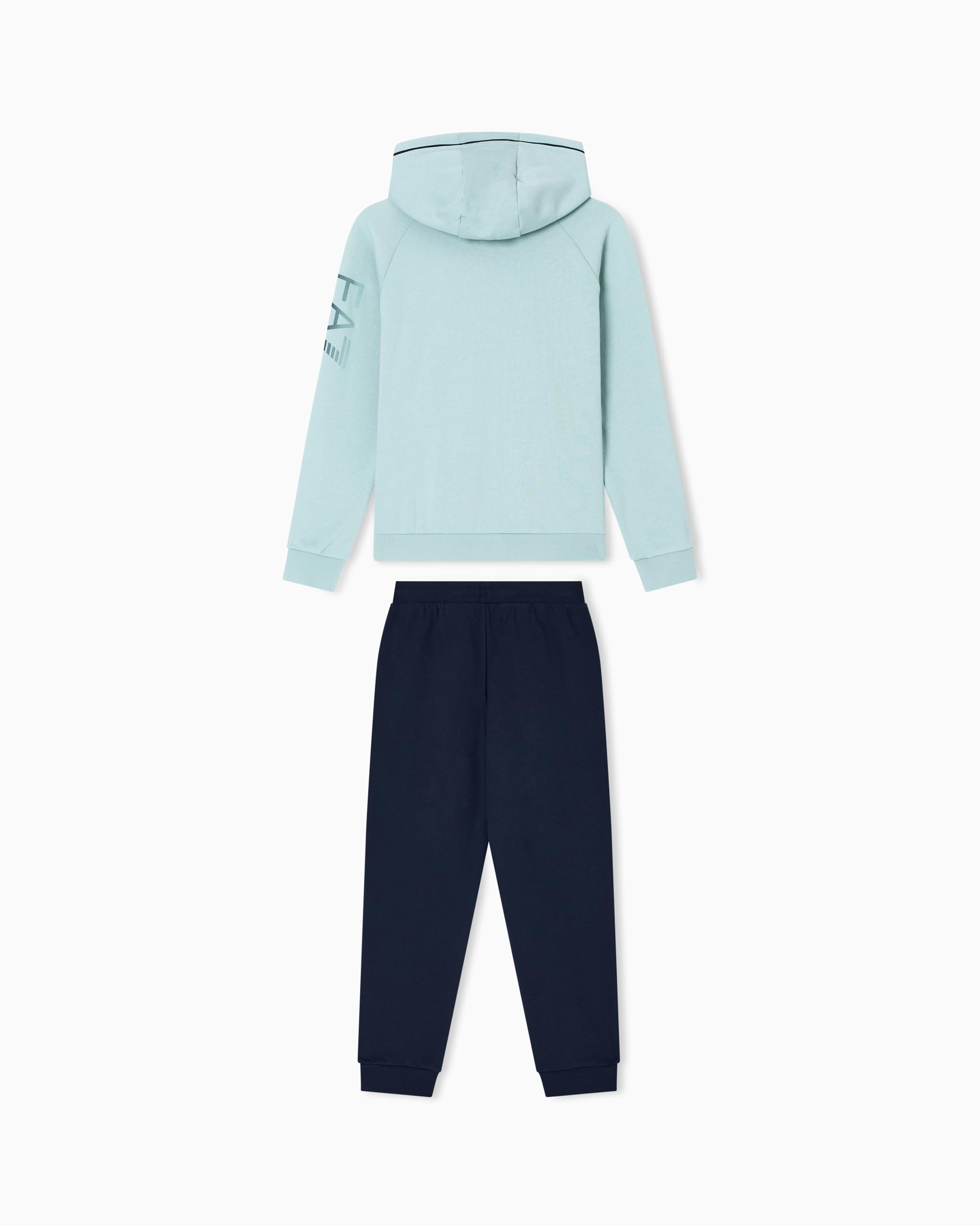 Emporio Armani EA7 Tuta Invernale Visibility Boy in misto cotone felpato organico ASV per bambini e ragazzi, 7B000178