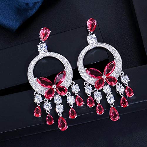 Boucles d'oreilles cristal jaune longues pour illuminer un visage fatigué en fête