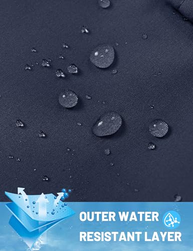 TACVASEN Men's Winter Tactical Pants Fleece Lined Cargo Hiking Pants Stretch Water Resistant Outdoor Softshell Pants3