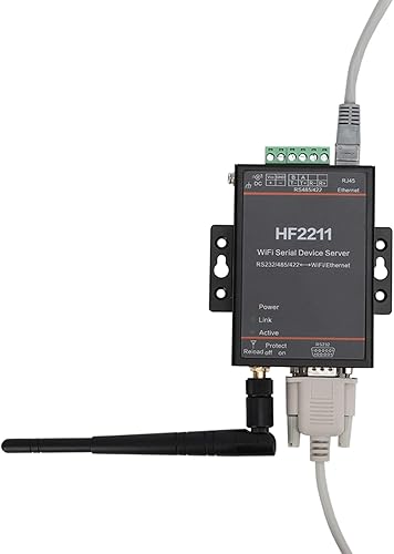 Miniatura 4 de Servidor serie HF2211, 5-36V DC RS232485422 a y comunicación de red Ethernet DTU