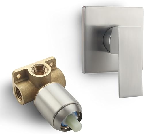 Miniatura 9 de Válvula de ducha de baño de montaje en pared, mezclador de válvula de ducha de una sola manija, mezclador de calor y frío, kit de ajuste de válvula