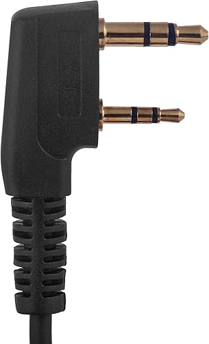 Miniatura 6 de Kenwood Walkie Talkie Auricular para Baofeng Uv-5r UV-9r BF-888s BF-F8hp tk-2202 tk-2402 tk-3402 nx-200 nx-320 Icom Retevis Radio con PU G forma