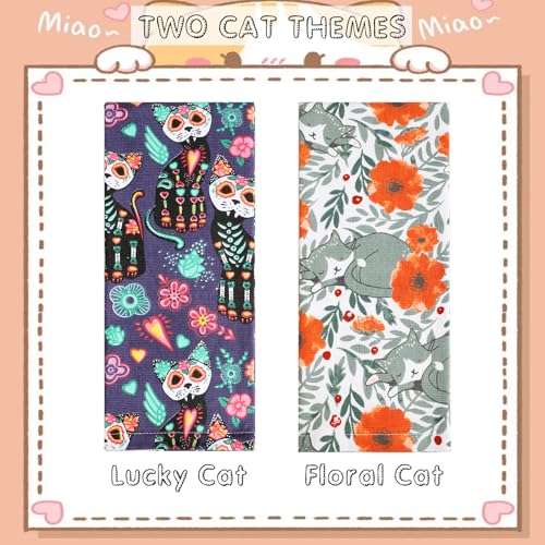 Jogoico Paños de Cocina Gato 4 Unidades Trapos de Cocina 100% Algodón Toallas de Cocina 45 x 70cm Toallas de Té Suaves Toallas de Barra Absorbentes Paños Cocina Multiusos Trapos Cocina - 2 Temas - imagen 3