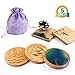 LET'S RESIN Wooden Coaster Molds, 5PCS Epoxy Resin Molds for Wooden Coasters, Square/Round Style (Side Length/Diameter 3.54"), Wooden Resin Molds for Crafts DIY, Coasters Making