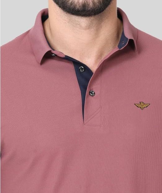 Image of STELLERS Men's Premium Polo T-Shirt Wrinkle Free Quick Dry Soft and Feather Touch Feel Regular Fit