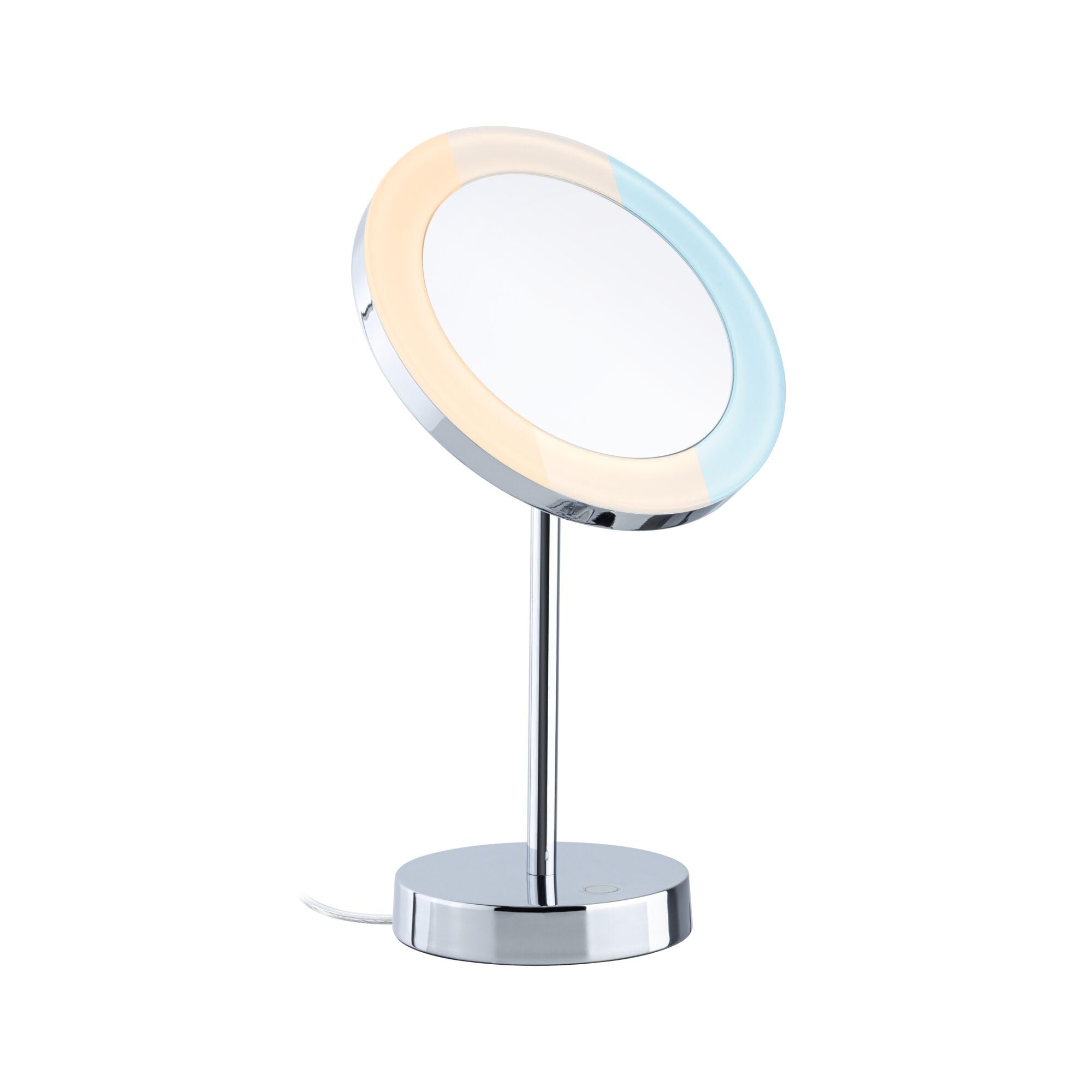 Miroir cosmétique LED Masua Paulmann 71150 en chrome brillant avec grossissement x3