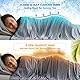 MIULEE Kühldecke Sommerdecke 150x200cm Erwachsene und Kinder 2 in 1 Selbstkühlende Decken mit Arc-Chill Q-MAX>0.4 Kühlfasern Wohndecke Sofadecke Grau