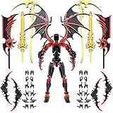 T13 Action Figure Set with Devil's Wings, Titan 13 Robot, Dummy 13, Multiple Weapons and Accessories