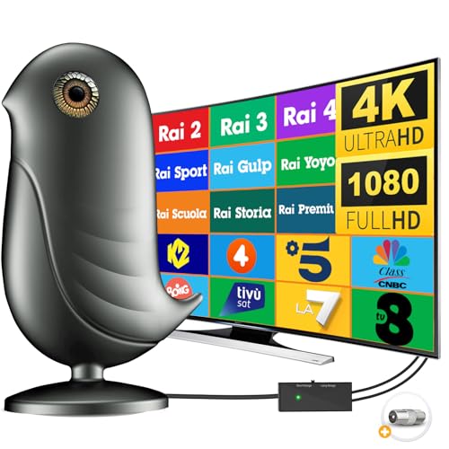 Antenna TV Interna Amplificata Potente - Antenna TV Portatile con