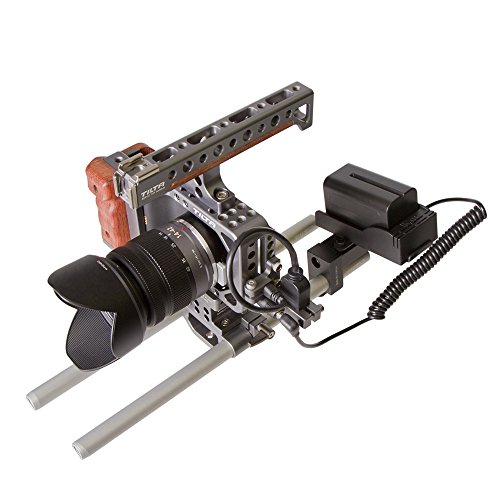 Image of Ikan BMC-PWR-2RD-E6 Black Magic Cinema Over Dual Rod DV Power Kit for Canon E6 (Black)