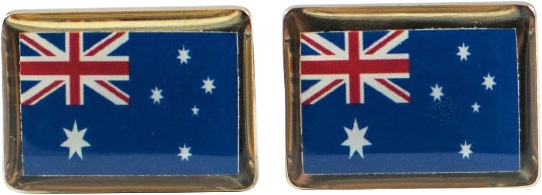 Australian Flag Cufflinks, Lapel Pins, Tie Bars, Earrings, Jewelry and Accessories