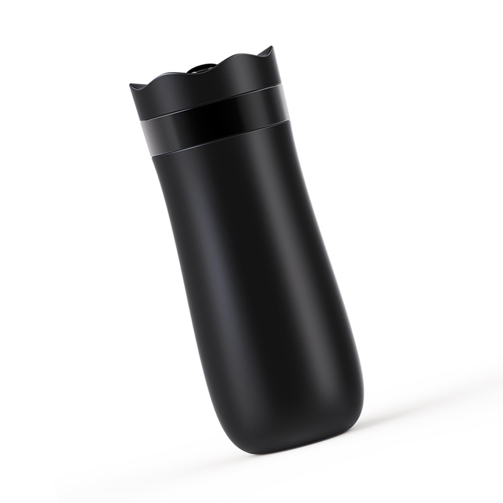 MALSSE Portable Vacuum Insulated Coffee Press Coffees Maker 320ml Capacity Stainless Steel Travel Mugs Outdoors Coffees Brewer Stainless Steel Press