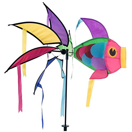 Van der Meulen 0911805 Molinillo de Viento - Molinillos de Viento (Single Wind Spinner, Pescados, Multicolor, China, 350 mm, 5 mm)