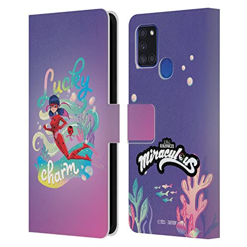 Anti-Rayures Étui Portefeuille Cuir Miraculous Ladybug pour Samsung A21s