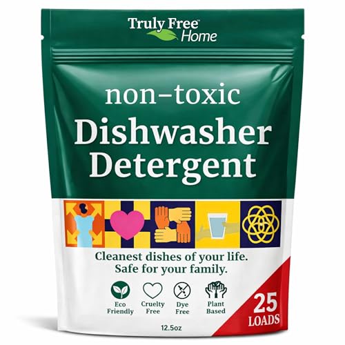 Truly Free Dishwasher Detergent Powder | Natural Dish Detergent, Dishwasher Soap | Plastic Free,...