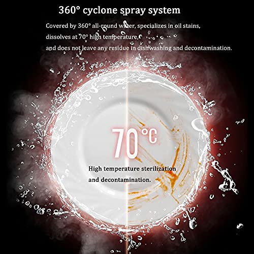 Draagbare WorkTop Afwasmachine, Compacte mini-vaatwasser met luchtdroogfunctie, 4 wasprogramma's - Image 7