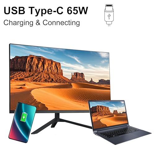 Image of 101 27 inch 4K Ultra HD Professional LED Monitor, Adaptive Sync, 24 /7 | 8MP@60Hz, 5ms Response Time, HDMI /DP /Type-C Ports, Built-in Dual Speakers, 1.07 Billion Colors, for Surveillance & Gaming