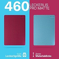 YAVA® Backmatte Hundekekse TESTSIEGER Mini Halbkugel (1cm), Premium Silikon Backmatte für Hundeleckerli, Hundekekse Backform, Leckerli Backmatte für Hunde, Silikonmatte, BPA-frei (Bordeauxrot) – Ansicht 3