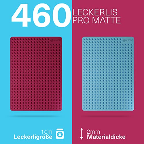 YAVA® Backmatte Hundekekse Mini Halbkugel (1cm), Premium Silikon Backmatte für Hundeleckerli, Hundekekse Backform, Leckerli Backmatte für Hunde, Backunterlage, Silikonmatte, BPA-frei (Türkis)