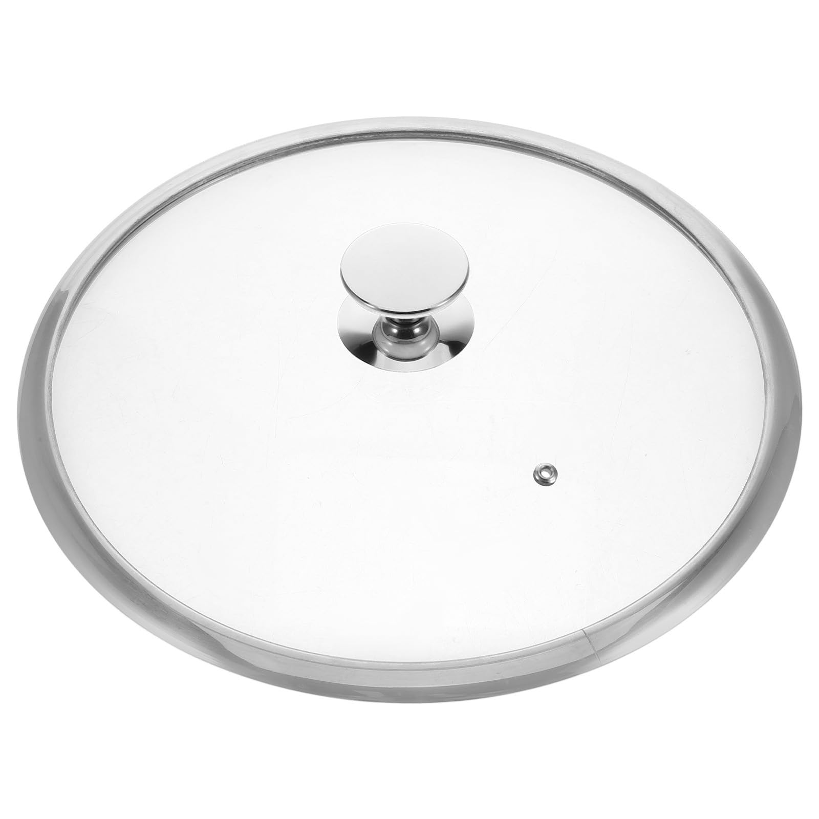 Tapa de sartén y olla de acero inoxidable de 34 cm, versátil y resistente a deformación, ideal para cocina y cacerola de salsa