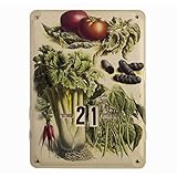 calendriers publicitaires pas cher Marque: L'Héritier Du Temps L\'Héritier Du Temps Plaque Publicitaire Murale Calendrier Motif Legumes en Metal 1x27,5x37cm