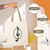 Hiler Punk Reusable Music Tote bag Shopping Bags Grocery Bag,Music Class Training handbag,Outdoor Travel Shoulder Bag #1