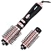Produktbild JOYYUM Rotierende Warmluftbürste Brush 3 in 1 Warmluftbürste Heißluftbürste Haartrockner 1000W, Turmalin Keramik, Negative Ionic Lockenwickler Trockner, Rose Gold