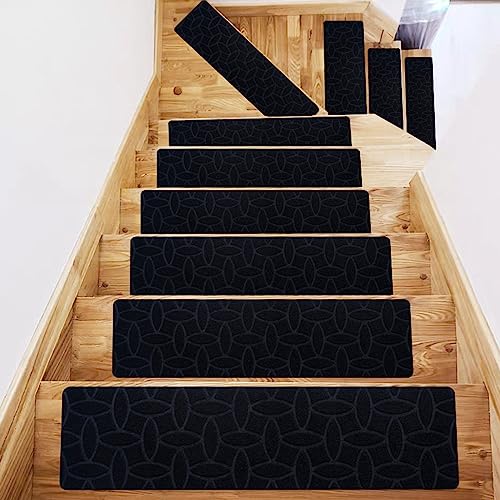 Lot De 4 Tapis Antidérapants Pour Marches D'escalier, Tapis D'escalier
