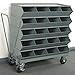 Stackbin - 3-320SSMB - 40 in Steel Sectional Bin Unit with 3, 600 lb Load Capacity, Gray; Number of Compartments: 20