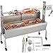 Produktbild VEVOR Rotisserie-Grill, Edelstahl, Schweinelamm, Haubenbräter, 127 cm, elektrischer Holzkohlespieß, mit 40-W-Motor und höhenverstellbaren, feststellba, 132 LBS Rotisserie Grill 40W