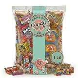 Bulk Candy Variety Pack - 1 lb Bulk Candy Individually Wrapped - Assorted Mix Candies - Lollipops, Hard, Fruity - Dulces - Big Bag for Party Favors Candies