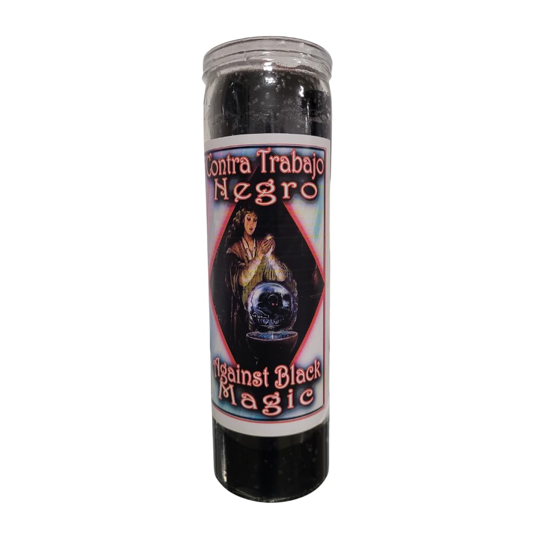 Contra Trabajo Negro Veladora Preparada/Against Black Magic Prepared Candle