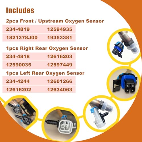 Sensor de oxígeno para Cadillac CTS y STS 2008-2011 miniatura 3