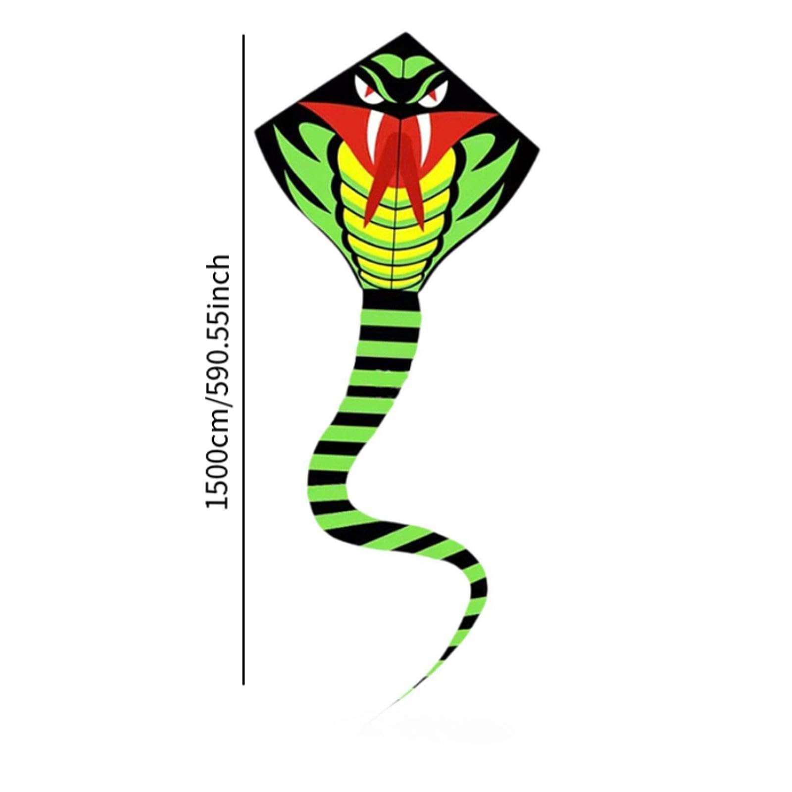 Riesenschlange Stranddrachen Großformat Drachen Figur Weiches Material Stabile Flugleistung Langes Flugseil für Familien Gartenaktivitäten