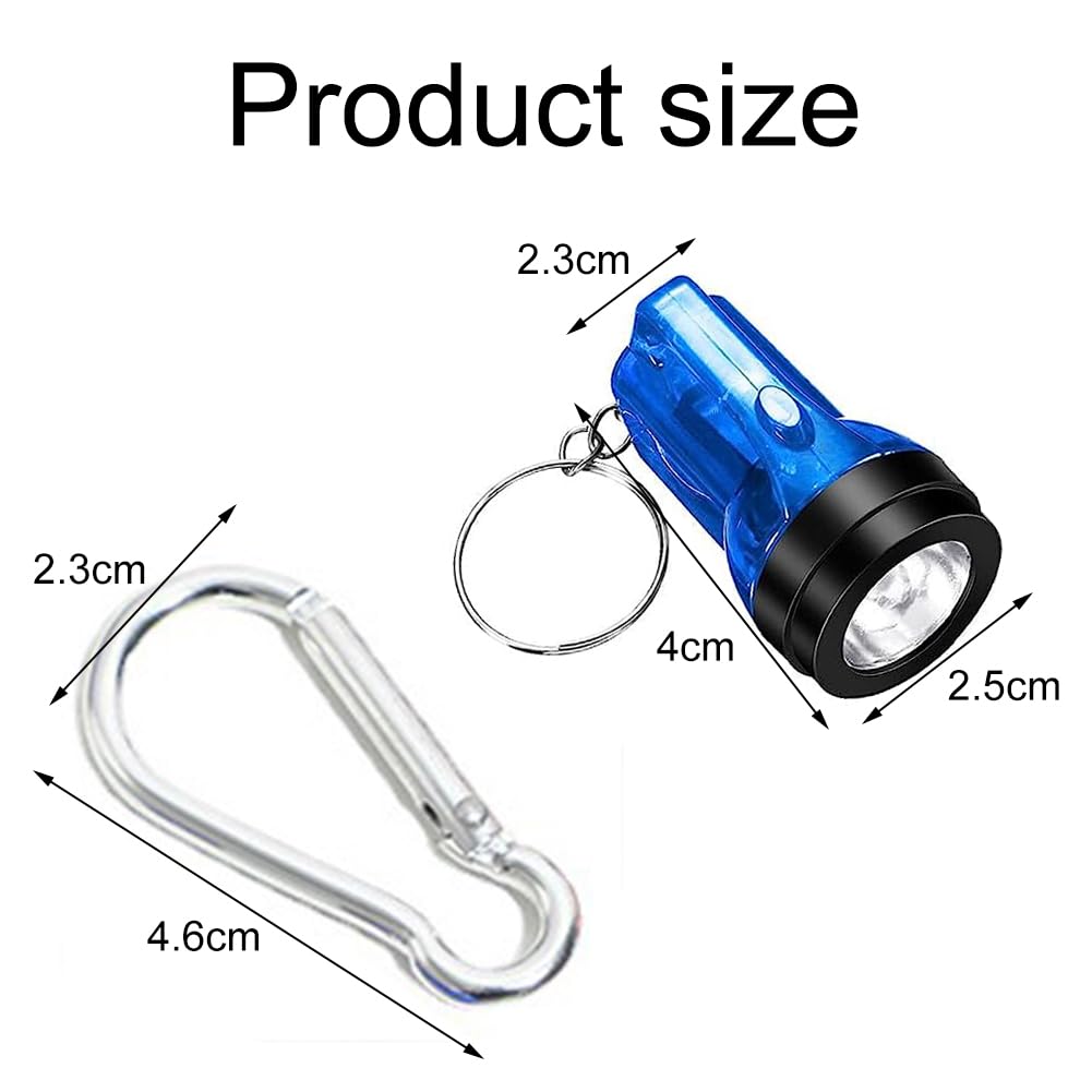 Mini torcia portachiavi, 5pcs luce LED portatile, super brillante portachiavi dito lampada torcia tascabile, pendente portachiavi lampada per aree oscure campeggio/caccia/escursionismo, verde